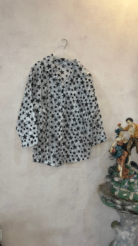 شومیز زنانه طرح شیشه ای ستاره