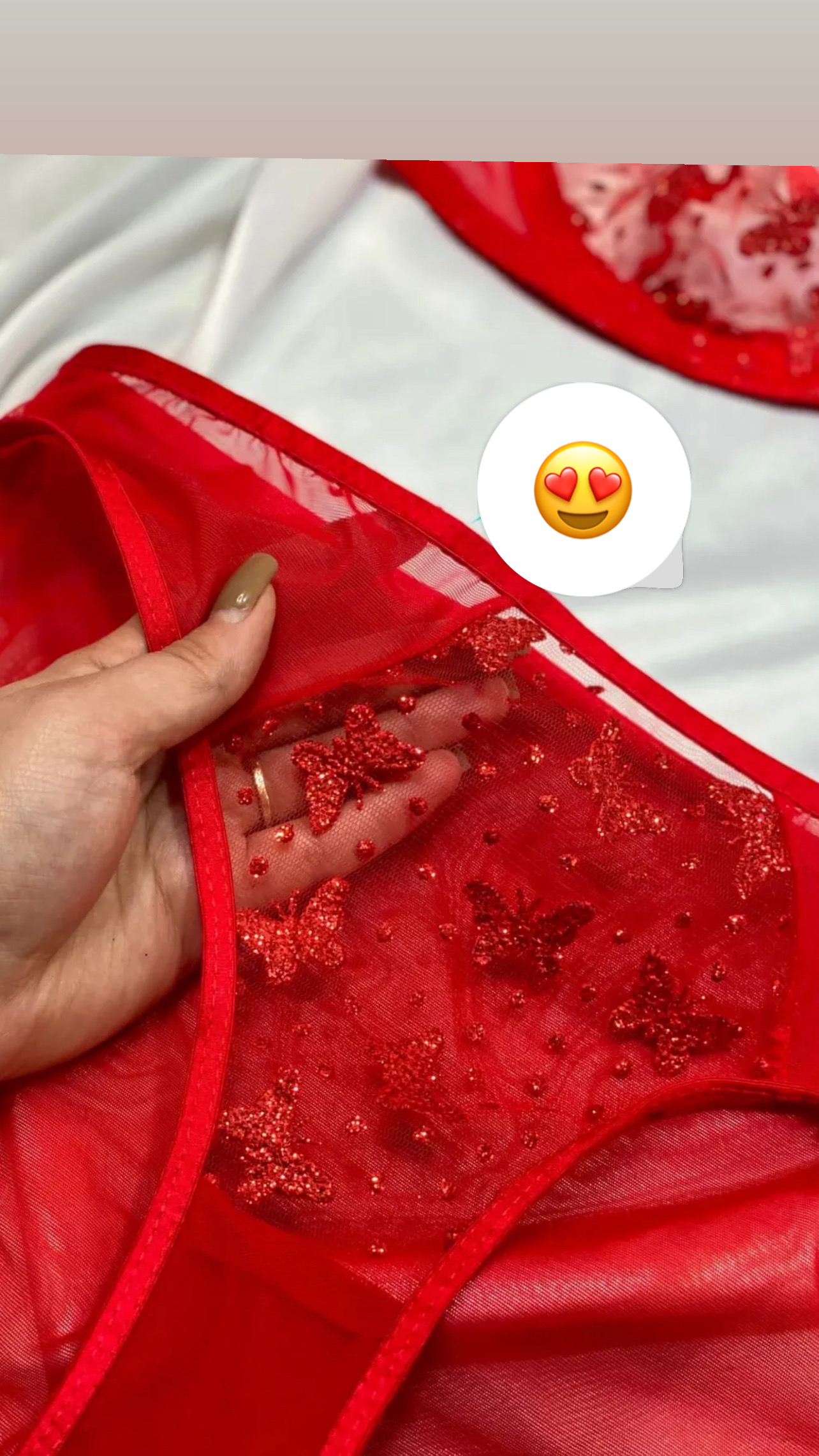 ست سوتین و شورت توری مدل پروانه برجسته